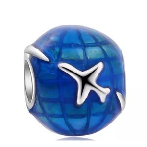 Linx Airplane Globe Around the World Charm